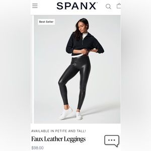 Spank Faux Leather Legging